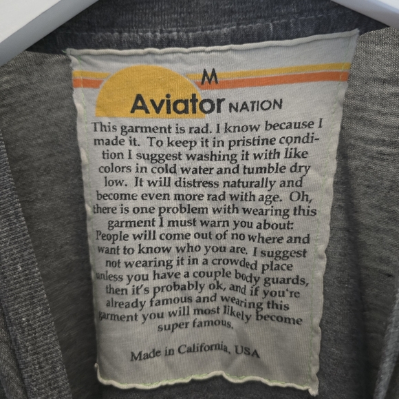 Aviator Nation LOGO TEE - HEATHER GREY - Picture 8 of 9
